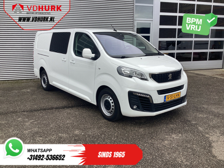 Peugeot Expert Van 2.0 HDI 125 hp Aut DC Double Cab Navi/ Camera/ Cruise/ Airco/ Towing hook /PDC /Carplay