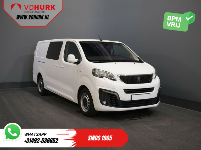 Peugeot Expert Van 2.0 HDI 125 ch Aut DC Double Cab Navi/ Caméra/ Croisière/ Airco/ Crochet d'attelage /PDC /Carplay