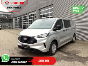 Ford Transit Custom Bestelbus 320 2.0 TDCI 150 pk L2 Trend DC Dubbel Cabine BPM VRIJ! Garantie 5J of 200.000 km/ 2xSchuifdeur/ LED/ Stoelverw./ Virtual Cockpi