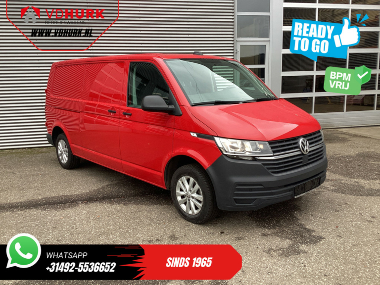 Volkswagen Transporter Bestelbus 2.0 TDI L2 BPM VRIJ! Carplay/ Standkachel/ Cruise/ Trekhaak