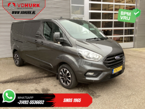 Ford Transit Custom Bestelbus 300 2.0 TDCI L2 130pk Aut. BPM VRIJ! Navi/ Airco/ Carplay/ Cruise / Camera / PDC V+A /Led /Trekhaak/ LMV/