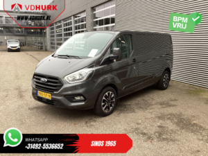 Ford Transit Custom Bestelbus 300 2.0 TDCI L2 130pk Aut. BPM VRIJ! Navi/ Airco/ Carplay/ Cruise / Camera / PDC V+A /Led /Trekhaak/ LMV/