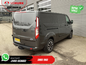 Ford Transit Custom Bestelbus 300 2.0 TDCI L2 130pk Aut. BPM VRIJ! Navi/ Airco/ Carplay/ Cruise / Camera / PDC V+A /Led /Trekhaak/ LMV/