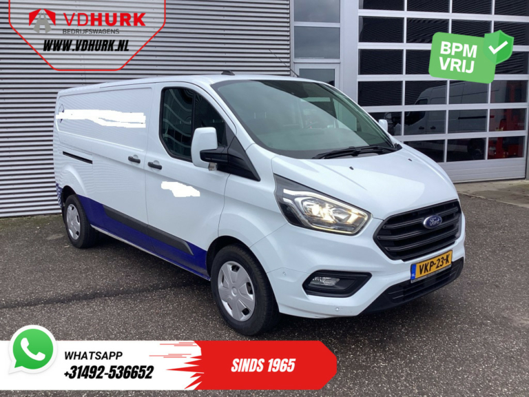 Ford Transit Custom Bestelbus 320 2.0 TDCI 130 pk Aut. L2 Trend BPM VRIJ! Riem V.V./ Navi/ Carplay/ Camera/ PDC/ Trekhaak