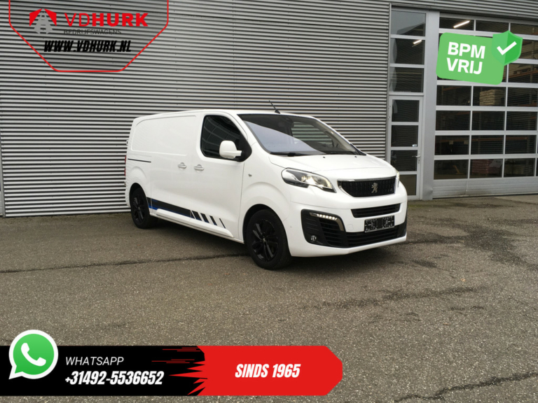 Peugeot Expert Bestelbus 2.0 HDI 180 pk Aut. Adapt. Cruise/ 2x Elek.schuif/ Xenon/ Head-up/ Standkachel/ Stoelverw./ Climate/ Carplay/ Keyless/ Camera