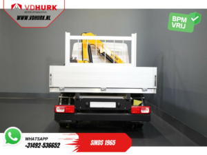 Volkswagen Crafter Open laadbak 50 165 pk Effer 352S Kraan/ Crane/ Kran/ Autokran/ PTO/ Open laadbak/ Dubbel Lucht