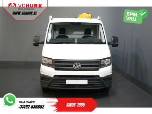 Volkswagen Crafter Nadwozie otwarte 50 165 KM Effer 352S Żuraw/ Dźwig/ Autokran/ WOM/ Nadwozie otwarte/ Podwójne powietrze