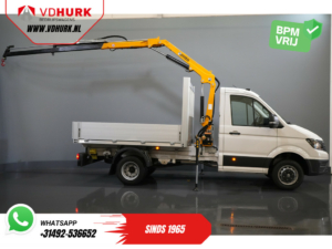 Volkswagen Crafter Offener Aufbau 50 165 PS Effer 352S Kran/ Kran/ Autokran/ PTO/ Offener Aufbau/ Doppelluft