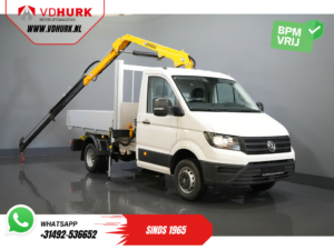 Volkswagen Crafter Offener Aufbau 50 165 PS Effer 352S Kran/ Kran/ Autokran/ PTO/ Offener Aufbau/ Doppelluft