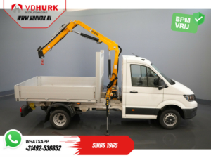 Volkswagen Crafter Open laadbak 50 165 pk Effer 352S Kraan/ Crane/ Kran/ Autokran/ PTO/ Open laadbak/ Dubbel Lucht