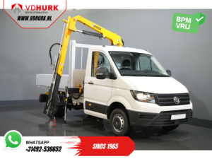 Volkswagen Crafter Offener Aufbau 50 165 PS Effer 352S Kran/ Kran/ Autokran/ PTO/ Offener Aufbau/ Doppelluft