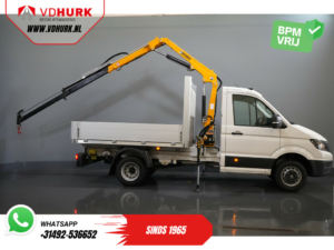 Volkswagen Crafter Offener Aufbau 50 165 PS Effer 352S Kran/ Kran/ Autokran/ PTO/ Offener Aufbau/ Doppelluft