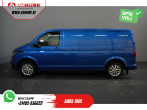 Volkswagen Transporter Bestelbus T6.1 2.0 TDI 150 pk L2 DSG Aut. Highline BPM VRIJ! Adapt.Cruise/ 2.5t Trekhaak/ Standkachel/ Stoelverw./ LED/ Carplay/ Navi/ Cam