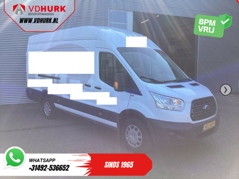 Ford Transit Van 350 2.0 TDCI 130 ch L4H3 RWD Jumbo Trend BPM FREE ! 2.8t Tow/ 270 Gr.Doors/ Seat heating/ Camera/ PDC/ Cruise/ Airco