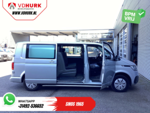 Volkswagen Transporter Furgoneta T6.1 2.0 TDI L2 DC Doble Cabina ¡BPM GRATIS! 6 Pers./ NL Auto/ CarPlay/ Navi/ Cruise/ PDC/ Towbar