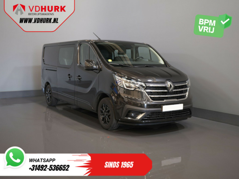 Renault Trafic Van 2.0 dCi 150 hp Aut. L2 DC Double Cab BPM FREE! LED/ Navi/ Carplay/ Camera/ PDC/ Cruise/ Towbar/ Airco