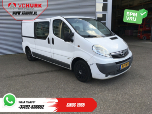 Opel Vivaro Furgone 2.0 CDTI 115cv L2 DC Doppia Cabina/ MOT 01-2026/ 6 Pers./ Airco/ Gancio di Traino